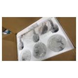 3-Light Bathroom Light Fixtures, 17.23\" Black Modern Vanity Lights with Clear Glass Shade, Bathroom Wall Lamp for Mirror Kitchen Living Room Hallway Cabinet Porch - Retail: $0