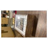 upsimples 12x16 Picture Frame Set of 6, Display Pictures 8.5x11 with Mat or 12 x 16 Without, Wall Gallery Poster Frames, Brown - Retail: $0