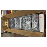 OLIXIS 7 Drawers Dresser for Bedroom, Fabric Storage Tower for Living Room, Entryway - Sturdy Steel Frame, Wooden Top & Easy Pull Fabric Bins, Closet Chests Organizer for Clothes, Black - Retail: $0