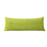 Reafort Ultra Soft Sherpa Body Pillow Cover/Case with Zipper Closure 21\"x54\" (21\"x54\" Body Pillow Cover, Lime)