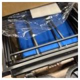 Collapsible Wagon 220 lbs, Heavy Duty Wagon Carts Foldable, Portable Wagons for Groceries, Beach Cart with All-Terrain Wheels & Drink Holders, Utility Wagons for Shopping, Sports, Camping, Blue - Reta