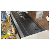 42 in. Wall Mount Low Noise Electric Fireplace with Remote Control and Touch Screen, Multi Color Flame in Black (no remote) - Retail: $0