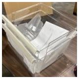 [2 Pack] 2188656 (Upper) & 2188664 (Lower) Upgraded Crisper Bin Refrigerator Drawers,Compatible With Whirlpool Refrigerator,Kenmore Refrigerator Drawer,WP2188656 Fridge Drawer Humidity Control - Retai