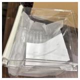 [2 Pack] 2188656 (Upper) & 2188664 (Lower) Upgraded Crisper Bin Refrigerator Drawers,Compatible With Whirlpool Refrigerator,Kenmore Refrigerator Drawer,WP2188656 Fridge Drawer Humidity Control - Retai