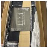 Sweetcrispy Dresser for Bedroom with 4 Drawers, Storage Drawers, Skinny Fabric Storage Tower, Tower Organizer Unit, Chest of Drawers with Wooden Top for Closet, Living Room, Entryway - Retail: $0