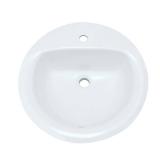 Proflo Pf191r Rockaway 19  Circular Vitreous China Drop In Bathroom Sink - White - Retail: $131