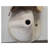 Proflo Pf191r Rockaway 19  Circular Vitreous China Drop In Bathroom Sink - White - Retail: $131