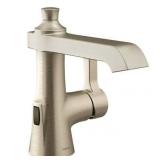 Moen S6981ew Flara 1.2 GPM Single Hole Bathroom Faucet - Nickel - Retail: $1,516