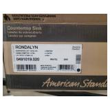 American Standard Rondalyn Countertop Sink with 4 Faucet Holes White - Retail: $182