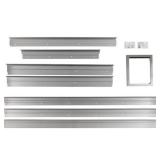 Low Profile Visor Handle Trim Kit for Select Monogram 36\" Built-In Refrigerators - Silver - Retail: $600