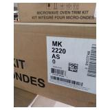 Whirlpool - Microwave Trim Kit for Most 30\" Microwaves - Black-on-Stainless-Steel - Retail: $399