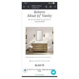 Robern Alisal 55-inch Bathroom Vanity - Retail: $6,321