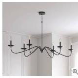 Park Harbor 47\" Black Modern Candle Chandelier - Retail: $299