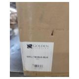 Golden Lighting Zoey Flush Mount in Matte Black with Matte Black Shade - Retail: $221