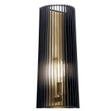 Set of 2- 44170BK-Kichler Lighting-Linara - 1 Light Wall Sconce - With Contemporary Inspirations - 17 Inches Tall By 7.25 Inches Wide - Retail: $245