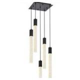 Modern 5-Light Black Pendant Chandelier - Retail: $702