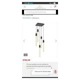 Modern 5-Light Black Pendant Chandelier - Retail: $702