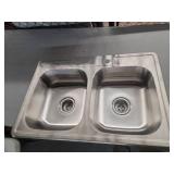 Proflo Pfsr3322653a Bealeton 32-15/16  Drop In Double Basin Stainless Steel Kitchen Sink - - Retail: $147