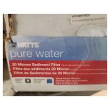 SET OF 9 Watts Pure Water 20 Micron Sediment Filter - Retail: $72