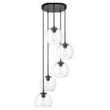 Living District Baxter 5-Light Black Pendant - Retail: $374