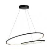 E21327-BK-ET2 Lighting-Cycle-98W 1 LED Pendant-31.5 Inches wide by 2 inches high-Black Finish - Retail: $778