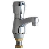Chicago Faucets 333-665Pshab Single Supply Hot / Cold Water Basin Faucet - Chrome - Retail: $366