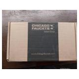 Chicago Faucets 333-665Pshab Single Supply Hot / Cold Water Basin Faucet - Chrome - Retail: $366