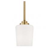 Generation Lighting 6102801 Windom 4  Wide Pendant - Brass - Retail: $95