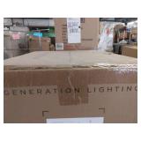 Generation Lighting TP1051AI Logan from TOB Thomas O Brien-One Light Pendant-11.88 Inches Wide by 12.25 Inches Tall Aged Iron Finish with Aged Iron-ï¿½Steel Shade - Retail: $350