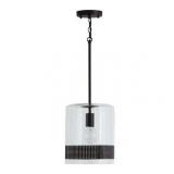 Capital Lighting 335911 12  Tall Mini Pendant - Black - Retail: $327