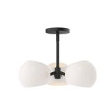 PD548315MBOP-Alora Lighting-Willow - 3 Light Pendant-5 Inches Tall and 16 Inches Wide-Matte Black Finish-Matte Opal Glass Color - Retail: $334