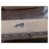Savoy House 8-1830-3-BK Lakewood 3 Light Bathroom Vanity Light in Matte Black (24  W x 9.5 H) - Retail: $328