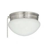 Miseno FLCLMUSH6PCBN 7.5 in. 60W Flush Mount Ceiling Fixture - Brushed Nickel - Retail: $25