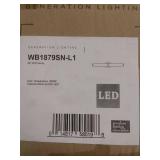 Set of 2 Feiss Cutler LED Bathroom Vanity Light in Satin Nickel - Retail: $937