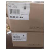 12481CLBK-Maxim Lighting-Ava - 1 Light Bath set of 2 Vanity-9.5 Inches Tall and 5 Inches Wide-Black Finish - Retail: $72