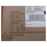 Sonneman 4288.25 Satin Black Chelsea Chelsea 3 Light Bathroom Vanity - Retail: $740