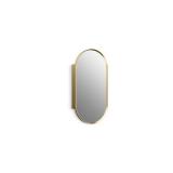 Verdera 15 in. W x 30 in. H Capsule Framed Recessed/Surface Mount Medicine Cabinet with Mirror - Retail: $614