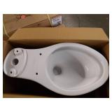Cimarron 12 in. Rough In Elongated Chair Height Toilet Bowl Only in White, Seat Not Included - Retail: $385