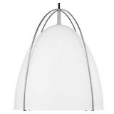 Generation Lighting 6551701 Norman 1 Light 13  Wide Pendant - White - Retail: $308