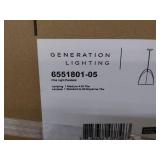 Generation Lighting 6551701 Norman 1 Light 13  Wide Pendant - White - Retail: $308