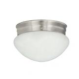 Set of 5 Miseno FLCLMUSH6BN 7.5 in. 60W 1-Light Flush Mount Ceiling Fixture - Brushed Nickel - Retail: $21