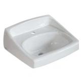 American Standard Lucerne Wall-Mount Sink with Single Faucet Hole in White - Retail: $319