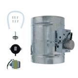 Zephyr - Duct 10 In. Universal Make-Up Air Damper Kit for Range Hood - Silver - Retail: $286