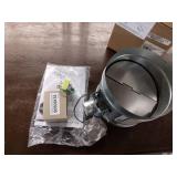 Zephyr - Duct 10 In. Universal Make-Up Air Damper Kit for Range Hood - Silver - Retail: $286