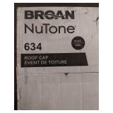 Broan NuTone 634 Black Roof Cap - Retail: $45