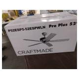 Craftmade Lighting - Pro Plus - 52 Inch 5 Blade Ceiling Fan - Retail: $118