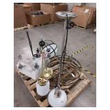 Modern Industrial Metal Chandelier Light Fixture - Retail: $299