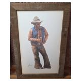 Western Cowboy Coors Beer Print by J. Snidow