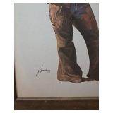 Western Cowboy Coors Beer Print by J. Snidow