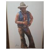 Western Cowboy Coors Beer Print by J. Snidow